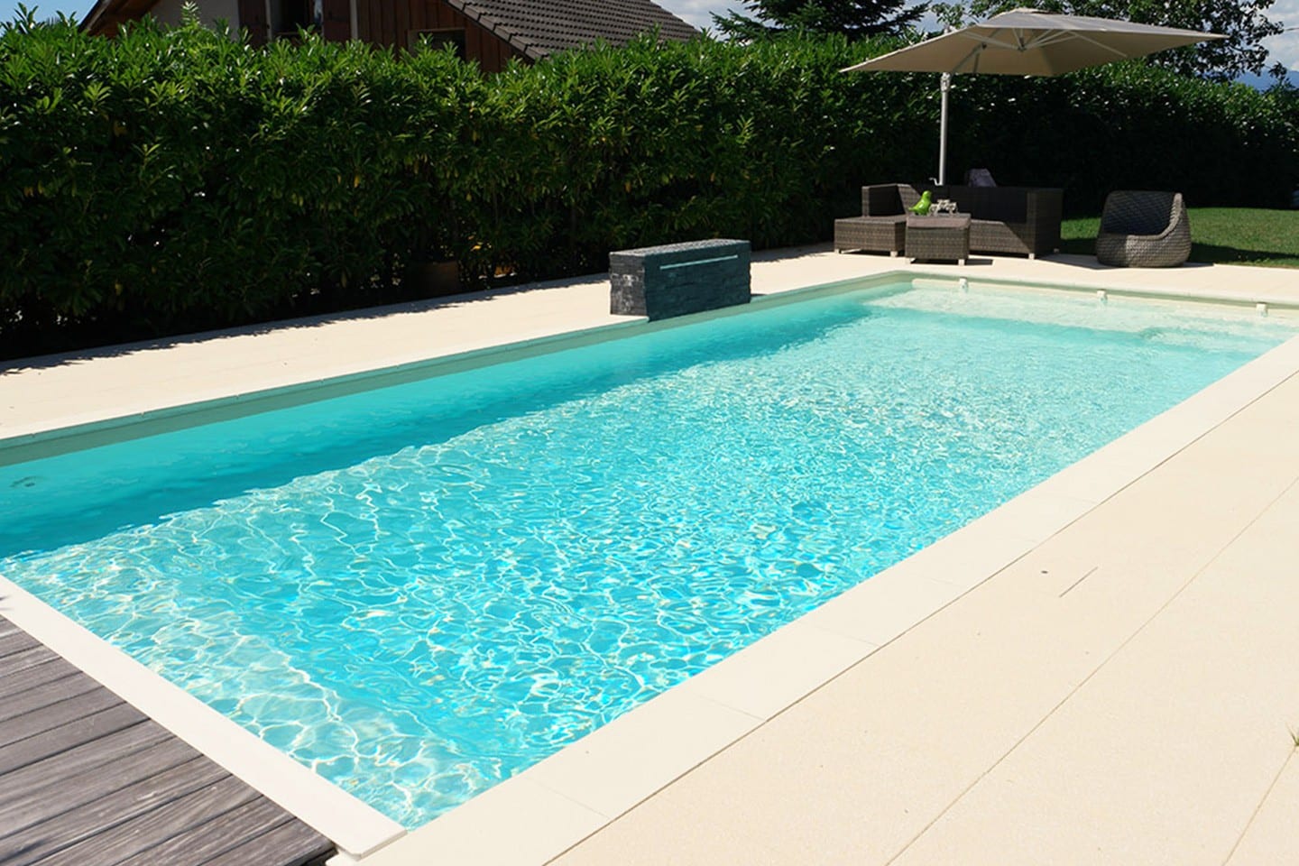 piscine construction finition