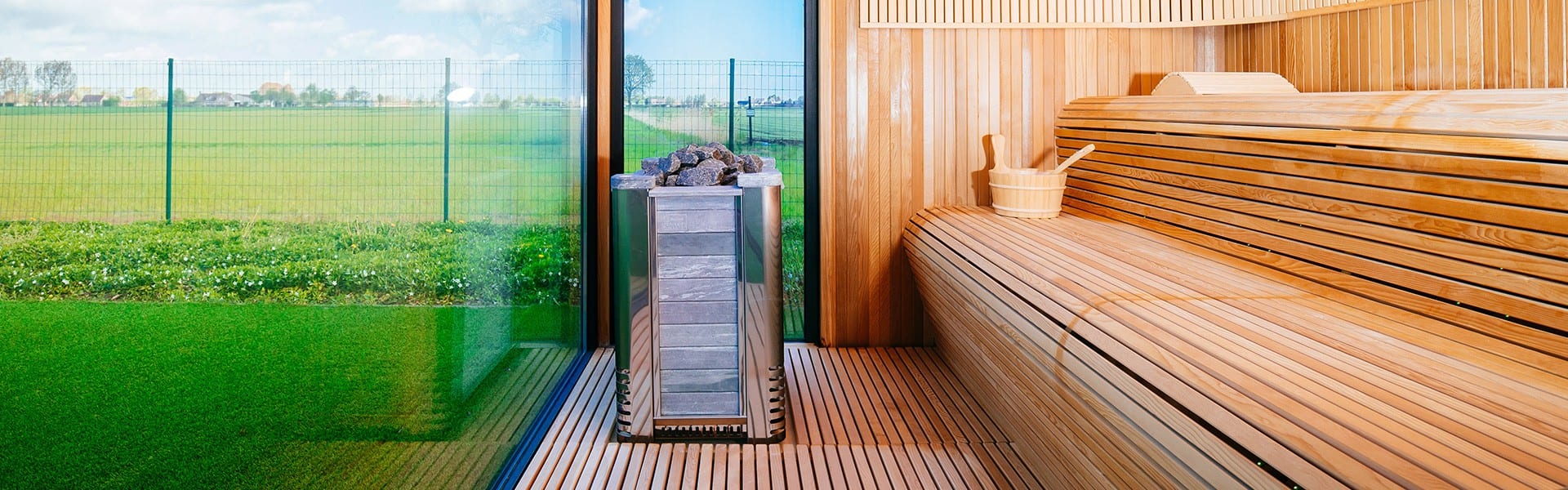 installation sauna deluxe genève par labelpiscine